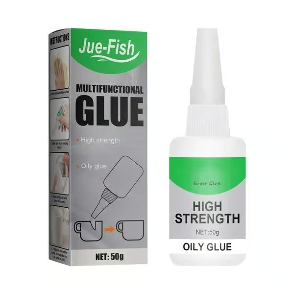 Extra Strong Super Glue – Universal Instant Glue for Plastic, Wood & Ceramics (Clear)