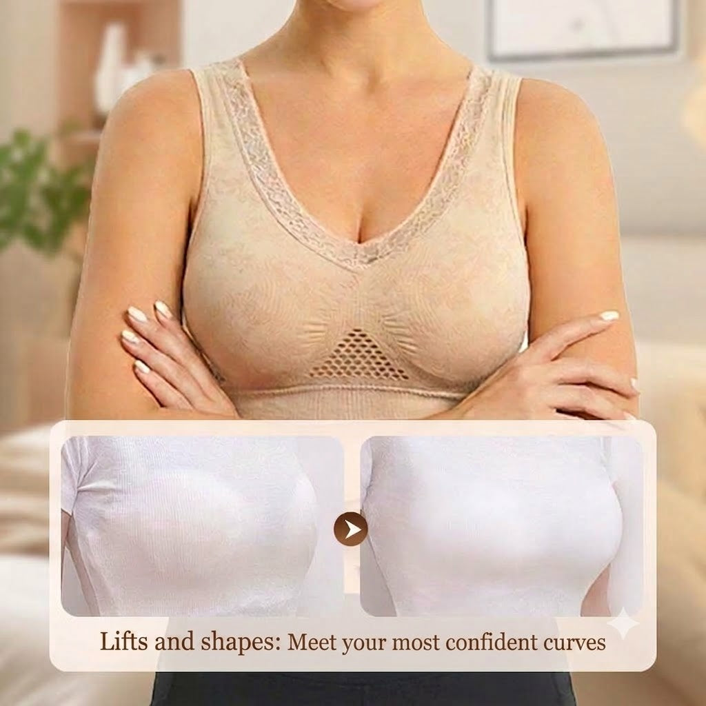 Comfortable Closure-Free Shaping Bra – Made of Pure Cotton