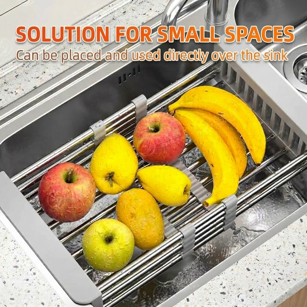 Adjustable Over-the-Sink Dish Drying Rack
