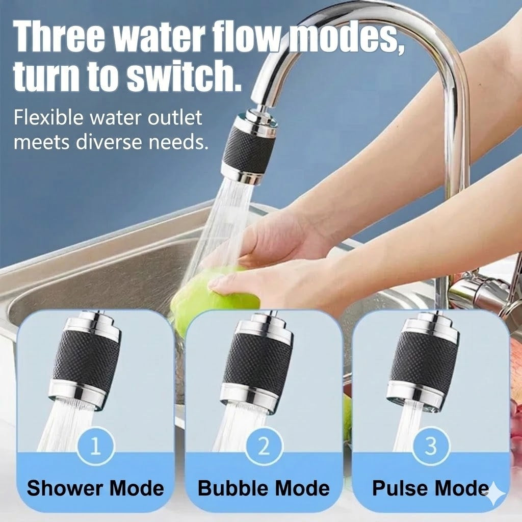 Compact Water Filter for Faucet – Quick Installation Faucet Filter (1+1 Free)