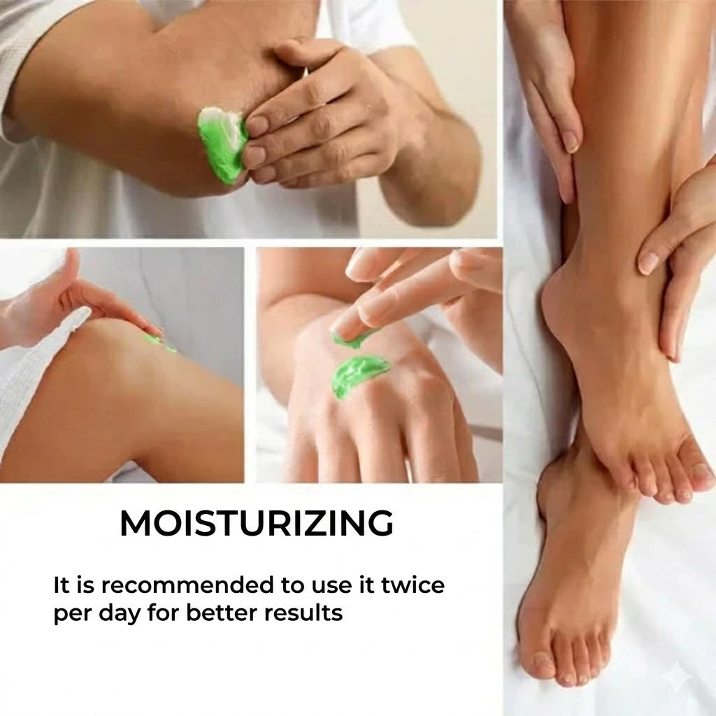 Moisturizing Foot Cream with Tea Tree Oil & Aloe Vera - For Dry Feet