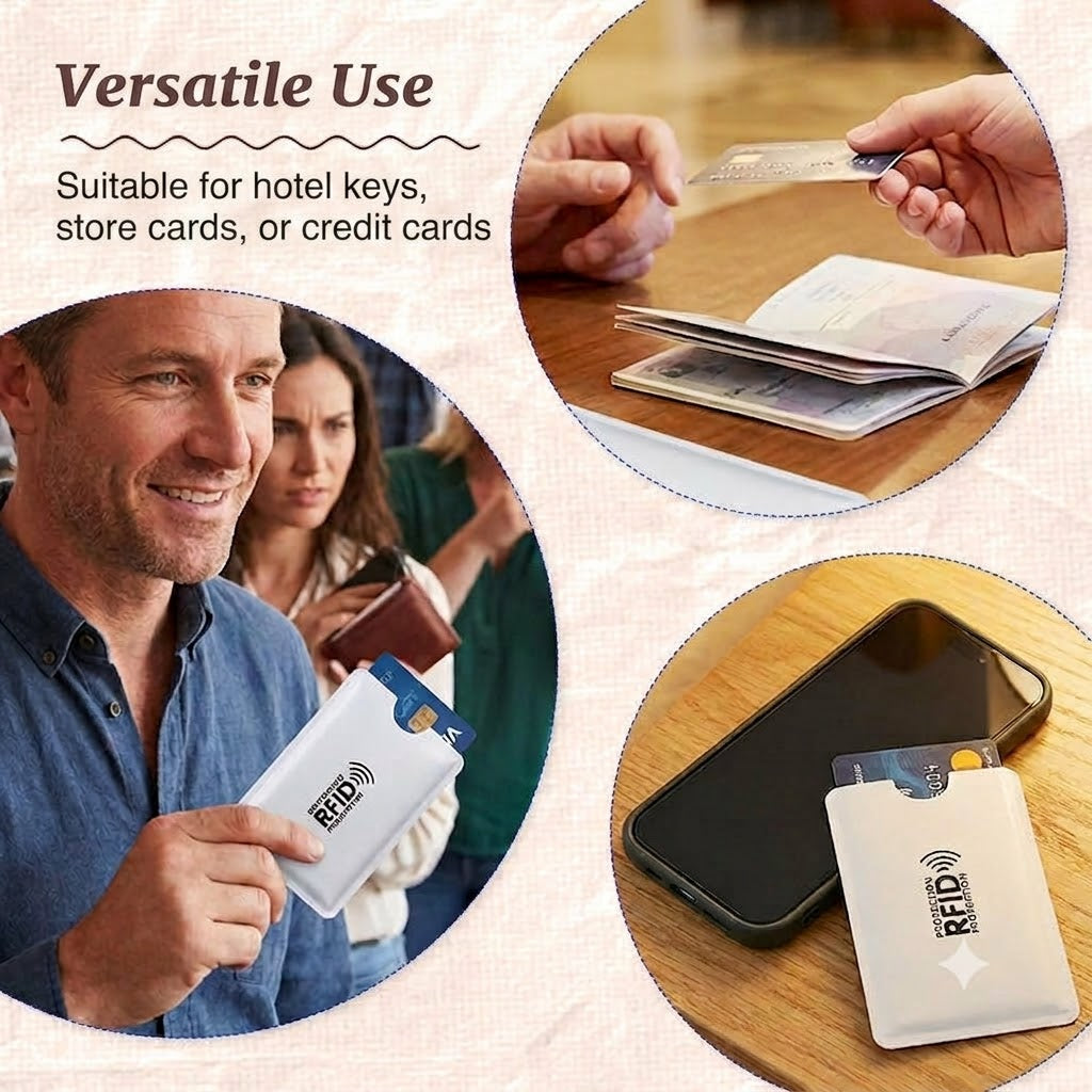 RFID Blocking Credit Card Sleeves / Anti-Skimming Credit Card Holders
