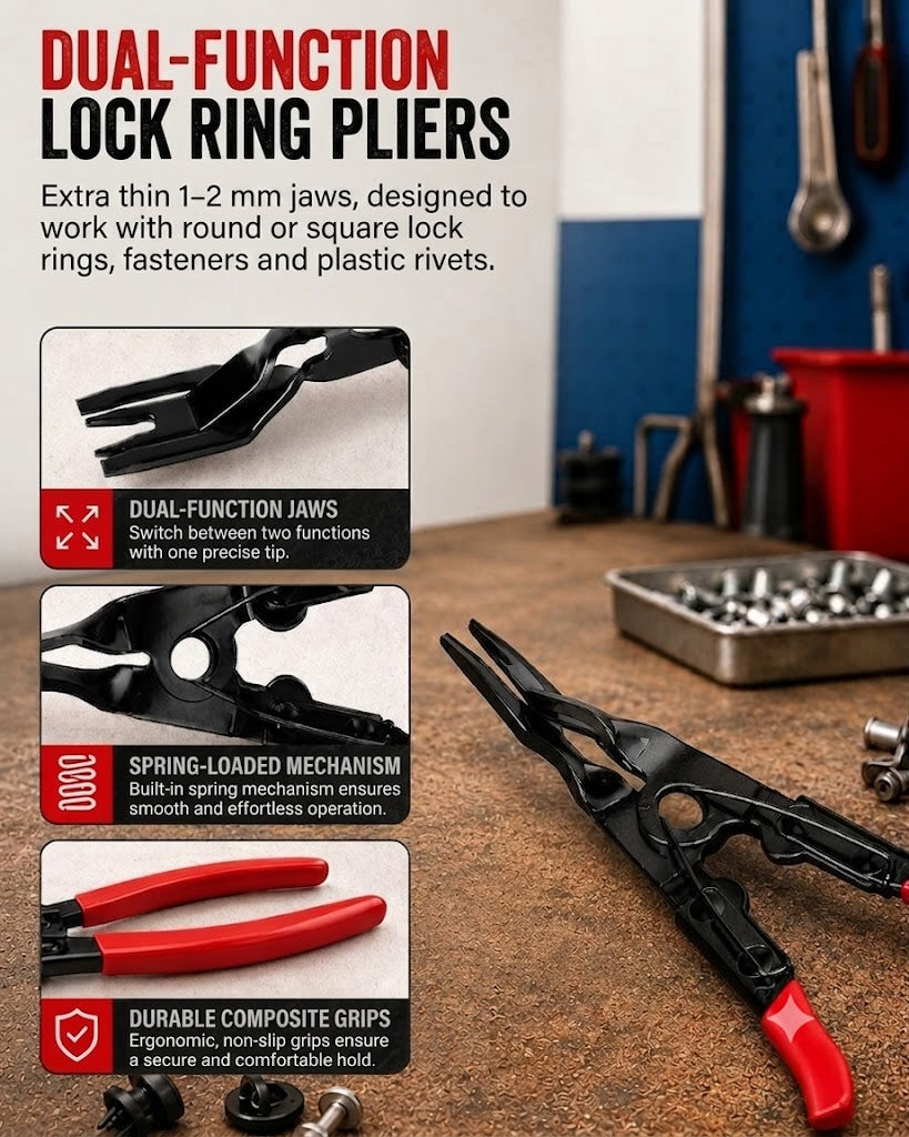 ProReach 5-Piece Electrical Connector Disconnect Pliers Set – Specialized Automotive & Electrical Tool