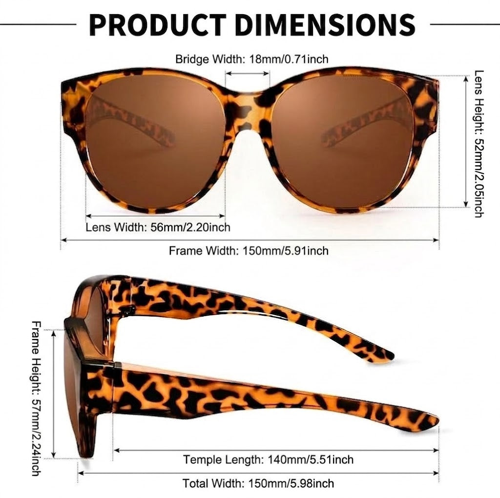 🕶 New Oversized Cat-Eye Sunglasses – Polarized Lenses & UV400 Protection