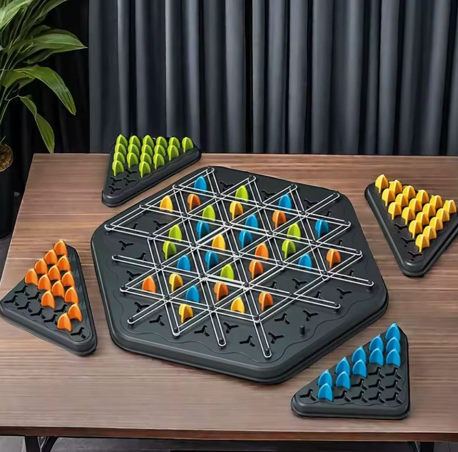 Triangle Hunter: A Board Game for Logic and Geometry Training