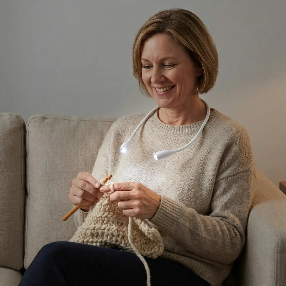 Rechargeable LED Neck Light for Reading & Knitting (Dimmable)