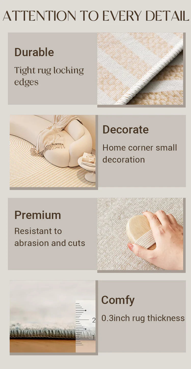 Luxury Washable & Stain-Resistant Rug