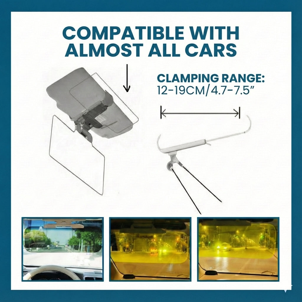 2-in-1 Car Sun Visor Extender - Day & Night Visor