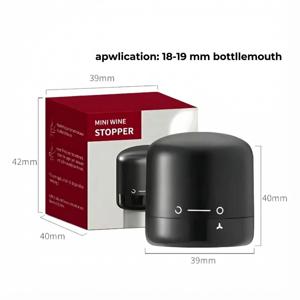 Vacuum Wine Stopper with Pump - Keeps Wine Fresh Longer