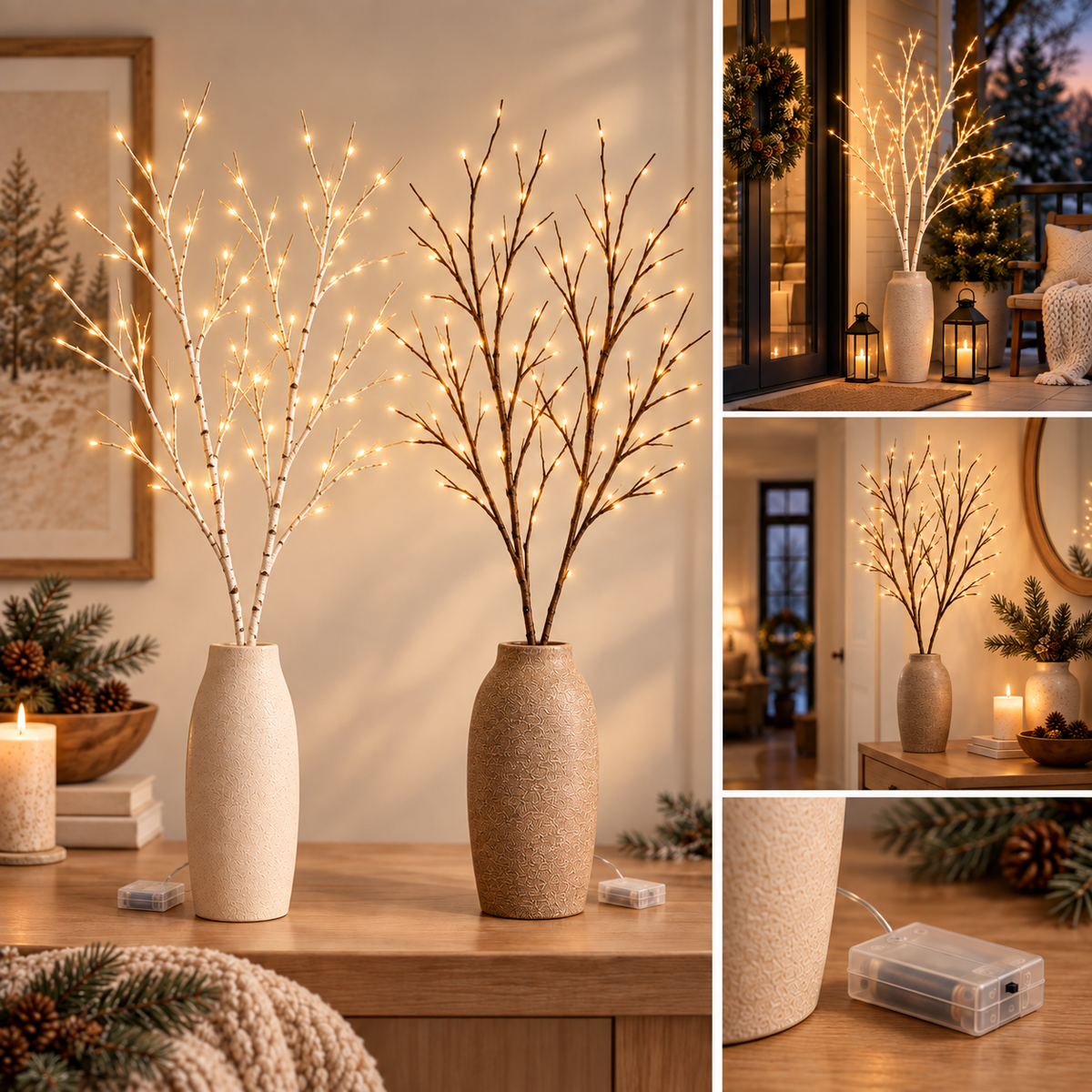 LumiBranch – Battery-Operated LED Branch