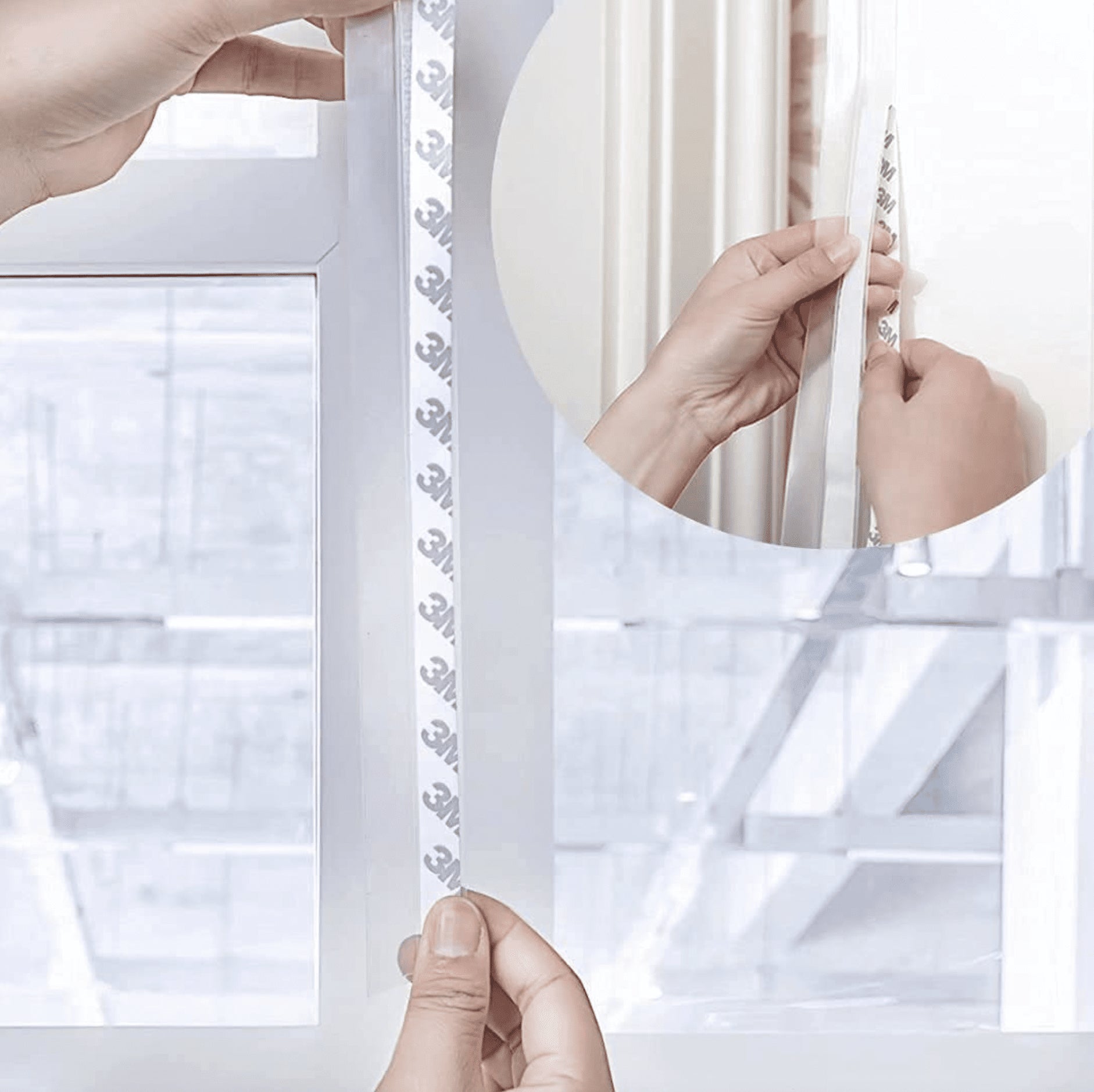 Self-Adhesive Weather Stripping - Door & Window Sealing Tape (5 Meters)