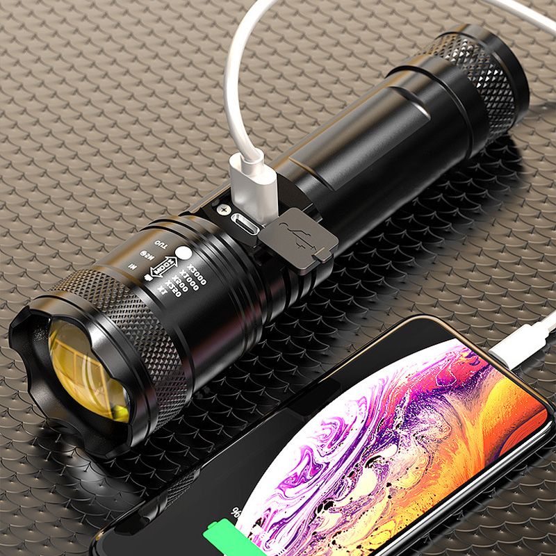 Powerful Flashlight with Zoom Function