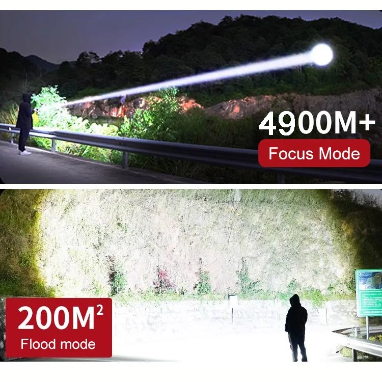 Powerful Flashlight with Zoom Function