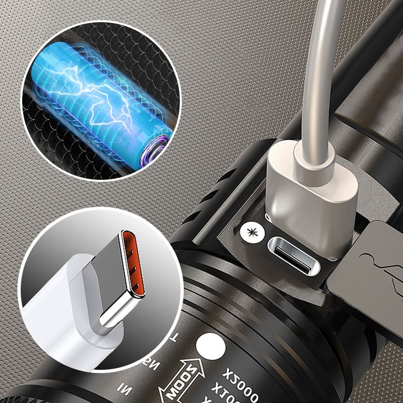 Powerful Flashlight with Zoom Function
