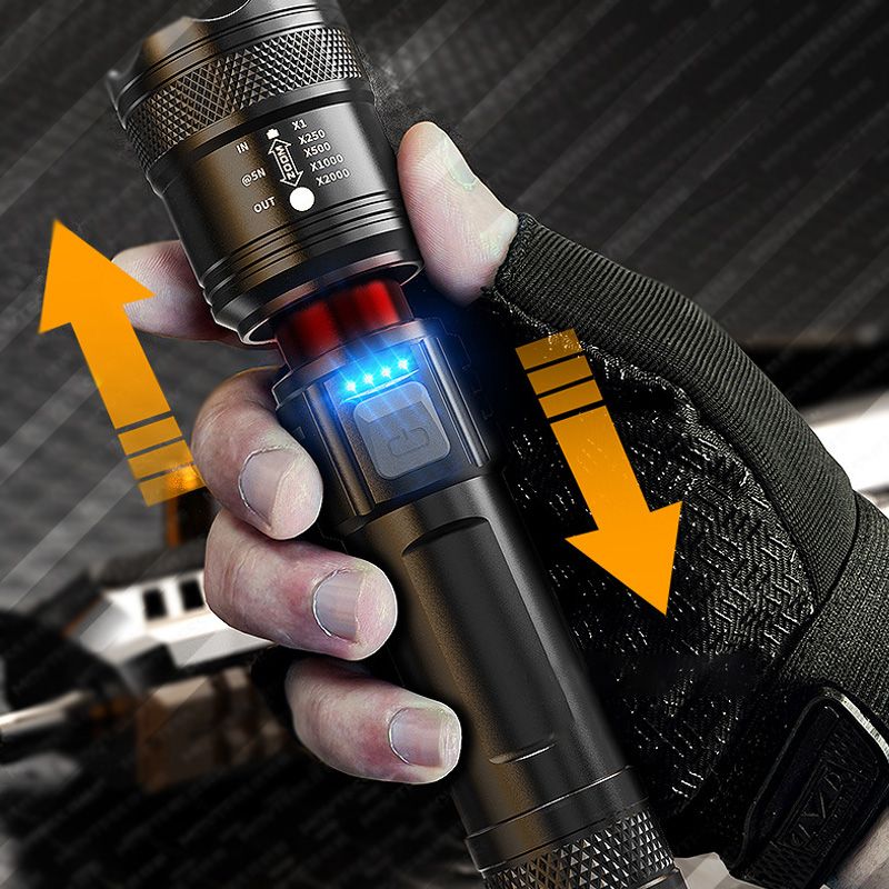 Powerful Flashlight with Zoom Function