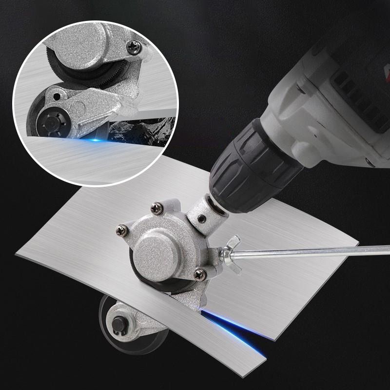 Drill Sheet Metal Cutter Attachment – Electric Metal Shears and Plate Nibbler