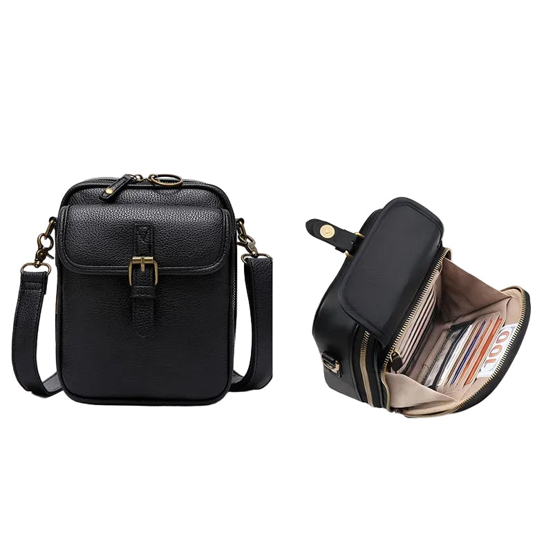 Women's Small Square Crossbody Bag – Elegant Box-Style Shoulder Bag