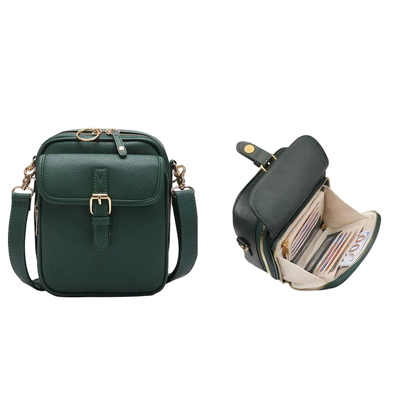 Women's Small Square Crossbody Bag – Elegant Box-Style Shoulder Bag