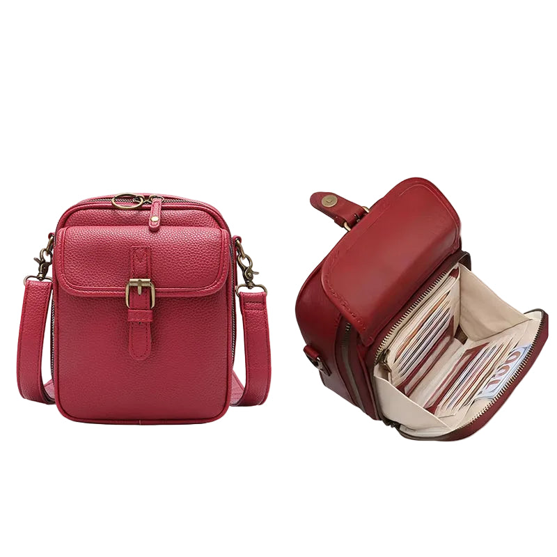 Women's Small Square Crossbody Bag – Elegant Box-Style Shoulder Bag