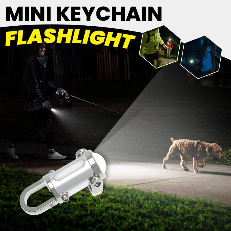 1200LM Mini Keychain Flashlight – Super Bright & Waterproof