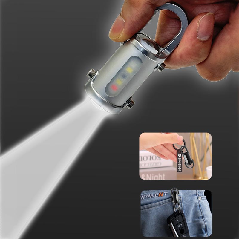 1200LM Mini Keychain Flashlight – Super Bright & Waterproof