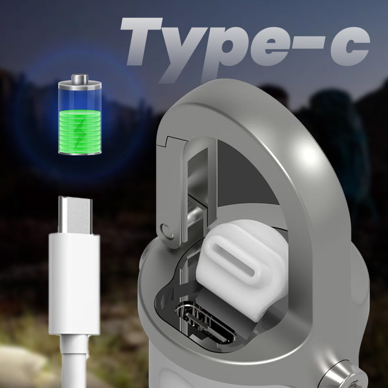 1200LM Mini Keychain Flashlight – Super Bright & Waterproof