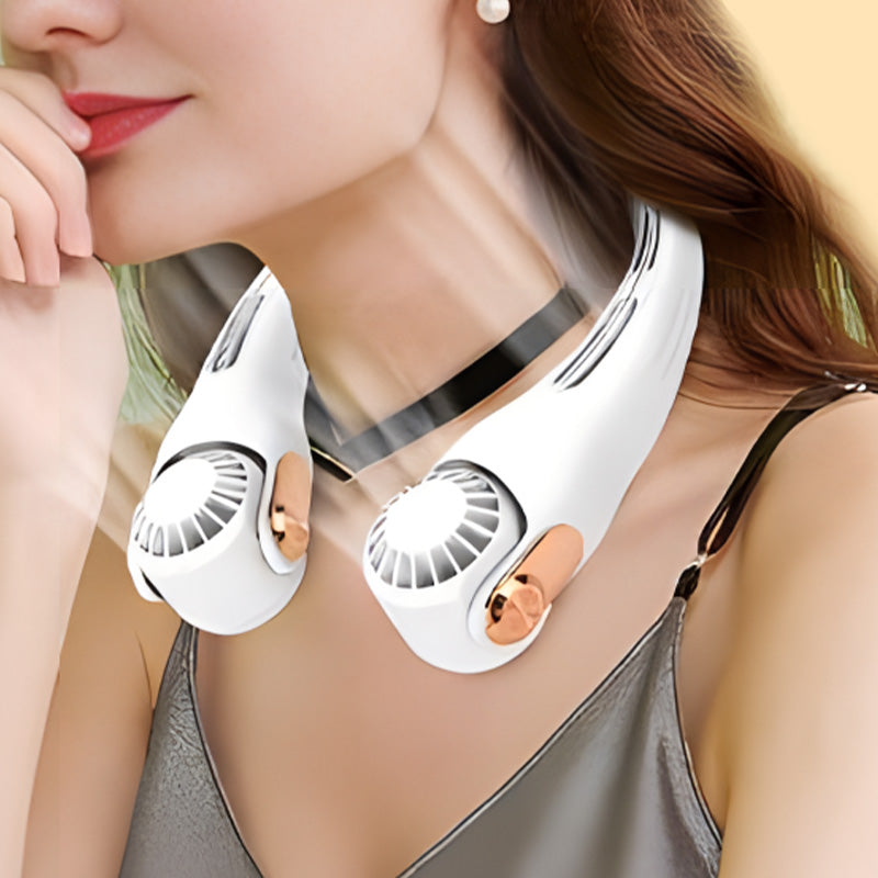 Neck Air Conditioner & Fan – Silent Personal Cooling for Summer