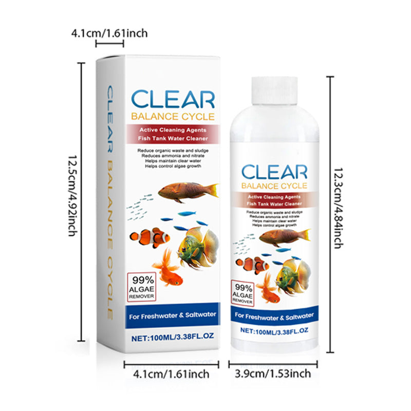Powerful Aquarium Water Clarifier - 100ml - Against Cloudy Water