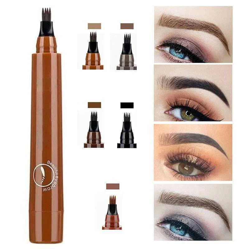 Microblading Eyebrow Pen – Waterproof Eyebrow Pencil with Micro-Fork Tip (Natural Effect)