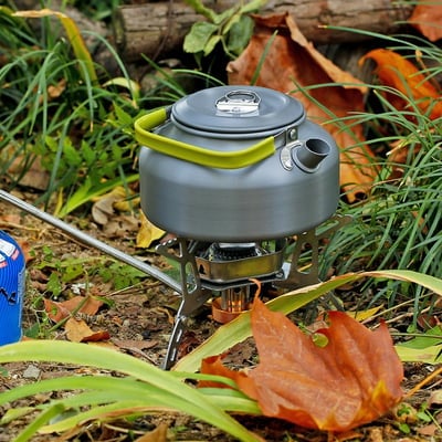 5800W Windproof Camping Gas Stove – With Piezo Ignition and Gas Canister Adapter