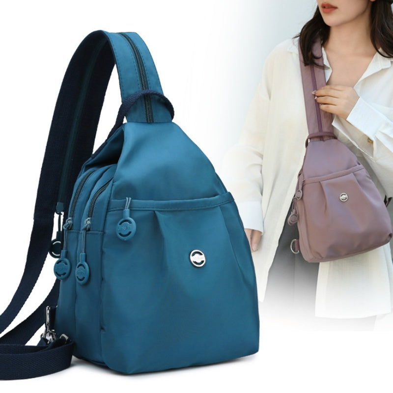 2-in-1 Convertible Multi-Compartment Backpack and Shoulder Bag