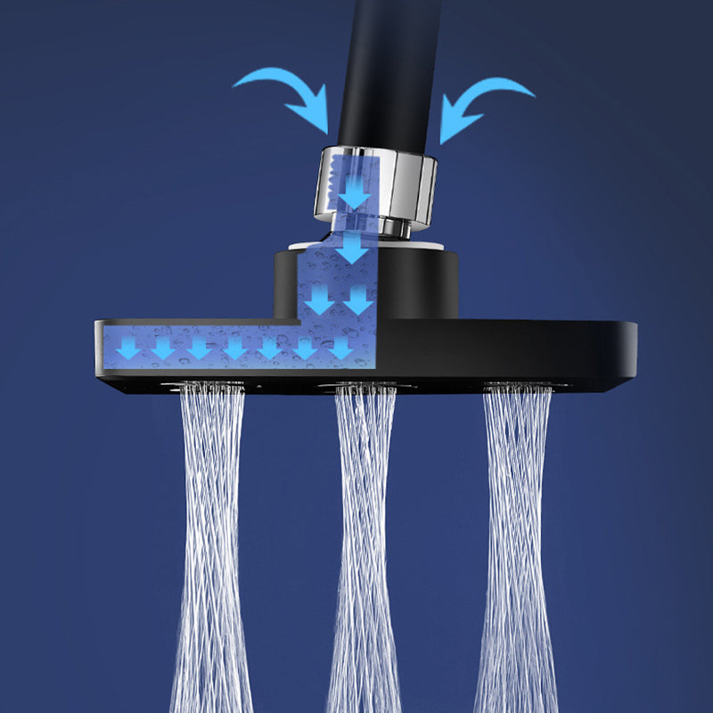 Flexible Square Shower Head – 360° Adjustable