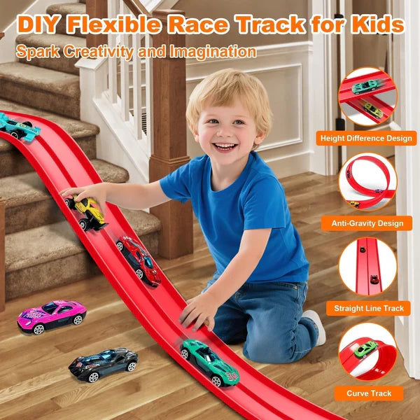 Flexible Racetrack Building Set