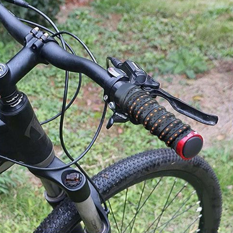 Ergonomic Motorcycle Grips with Pressure Point Pattern