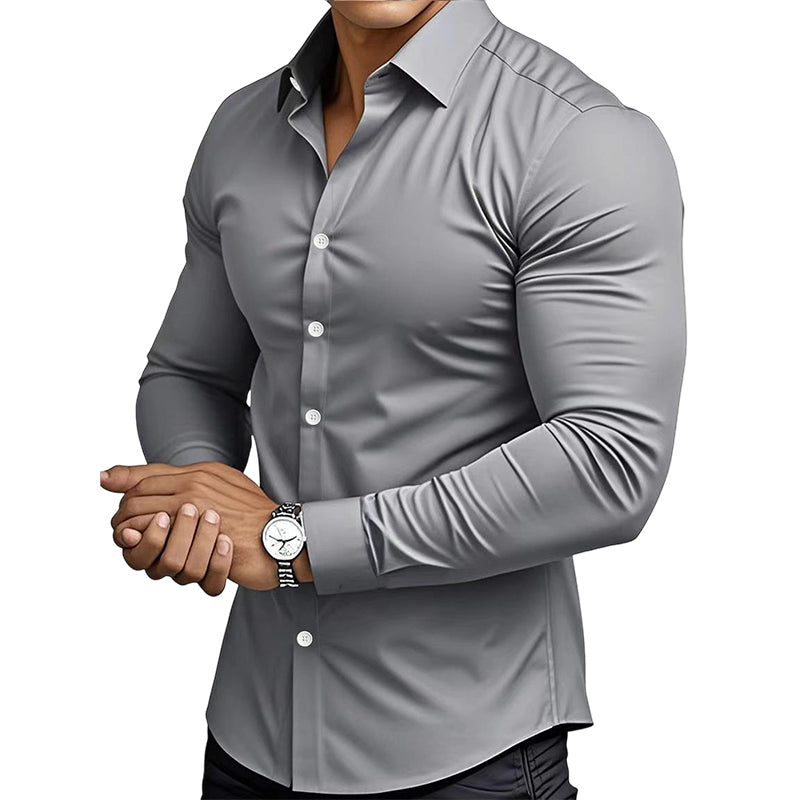 Solid Men’s Long-Sleeve Shirt