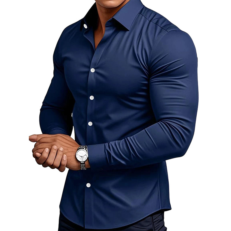 Solid Men’s Long-Sleeve Shirt