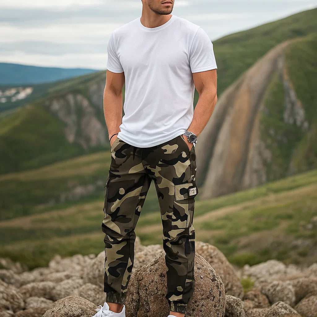 Men's Tactical Cargo Pants - Army Camouflage Print