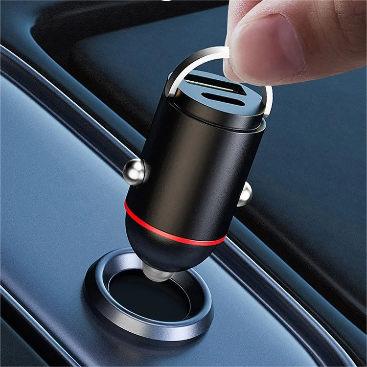 Car Charger with USB-C and USB-A Fast Charging