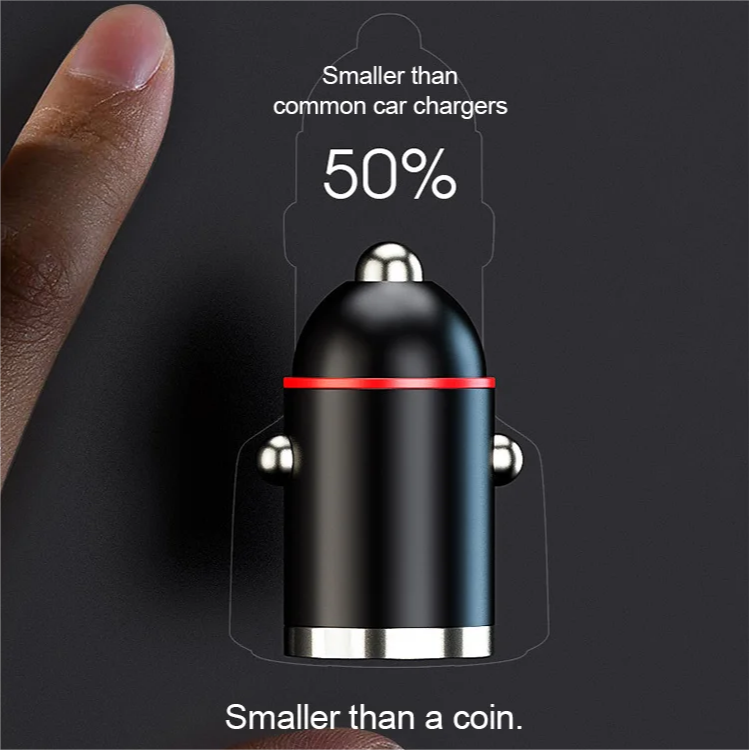 Car Charger with USB-C and USB-A Fast Charging