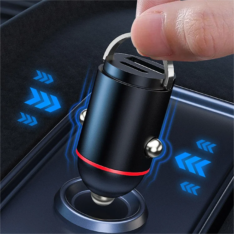 Car Charger with USB-C and USB-A Fast Charging
