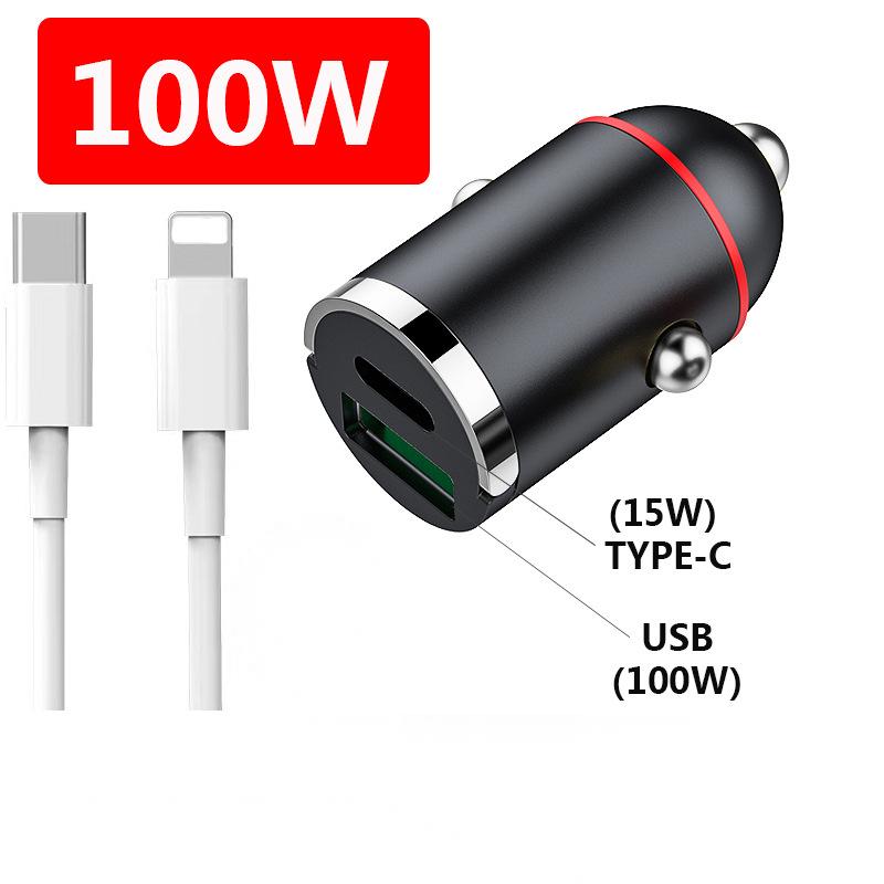 Car Charger with USB-C and USB-A Fast Charging