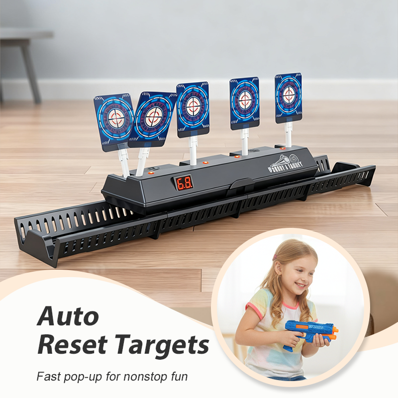 Interactive Shooting Game with Moving Targets & Auto-Reset