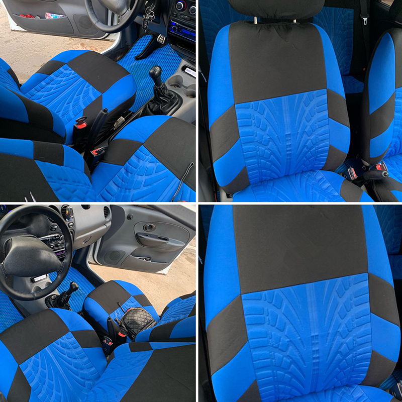 Tough Car Seat Cover Set (Tire-Tread Look)
