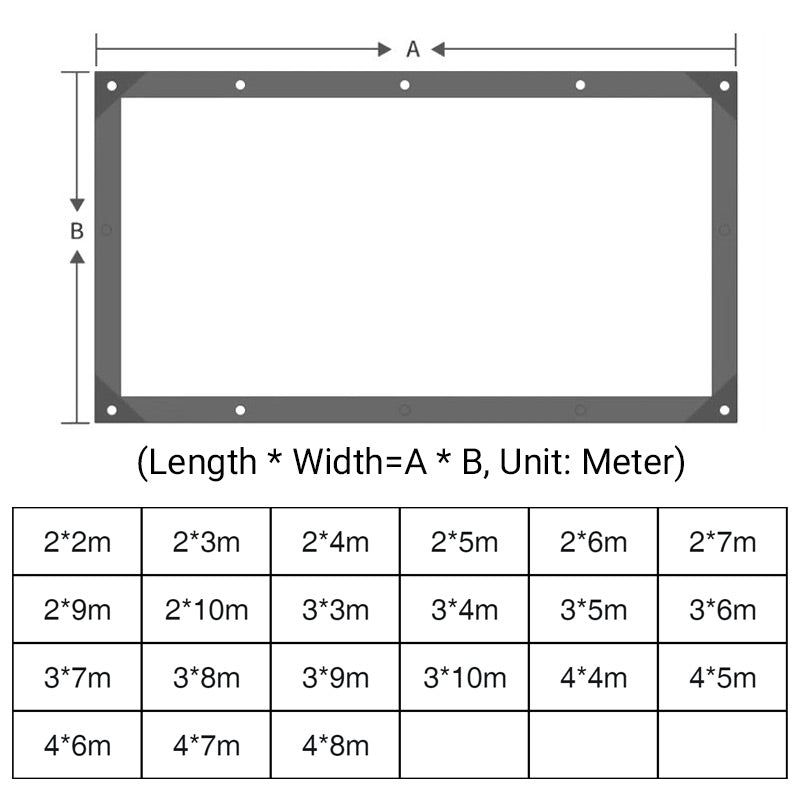 Heavy-Duty Clear Waterproof Tarp | UV-Resistant and Tear-Proof
