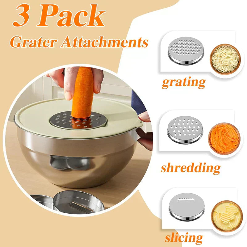 Stainless Steel Mixing Bowl Set – The Versatile Kitchen Set for Food Prep, Baking, and Storage