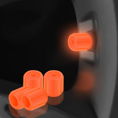 Glow in the Dark Valve Caps - Luminous - For Bicycle, Car & Motorcycle