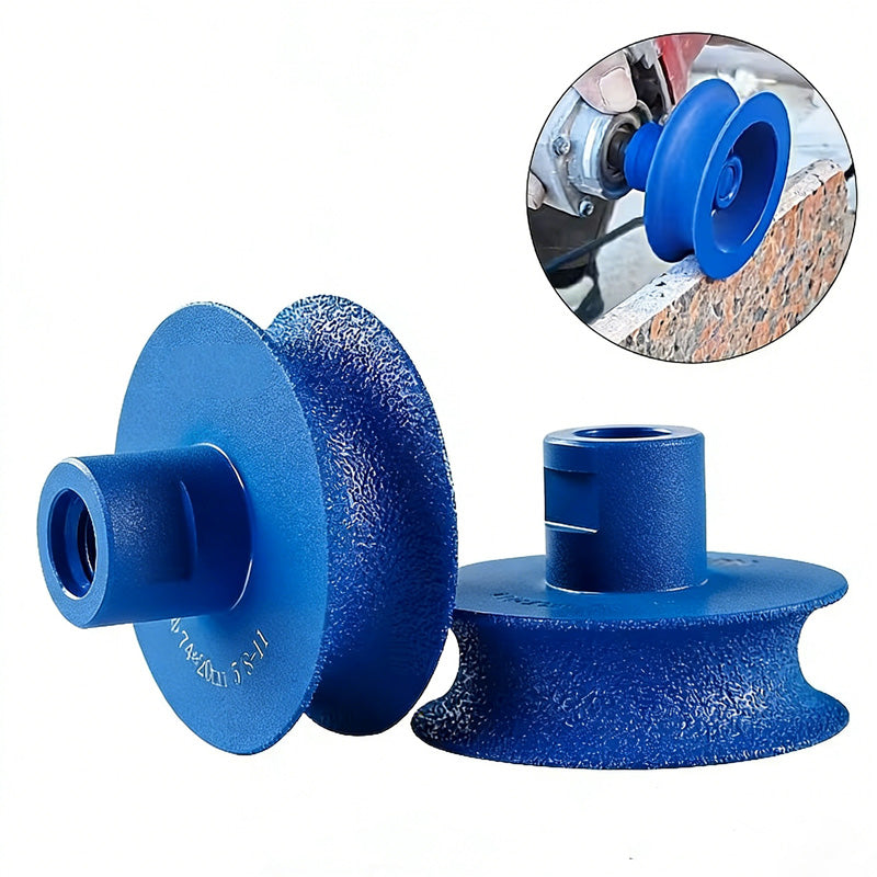 Concave grinding wheel for stone