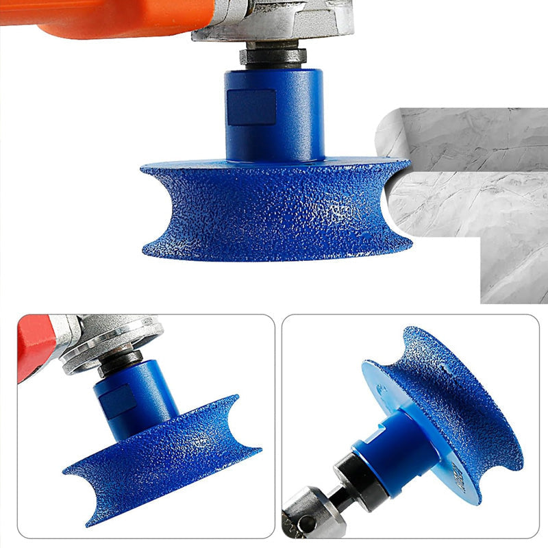Concave grinding wheel for stone