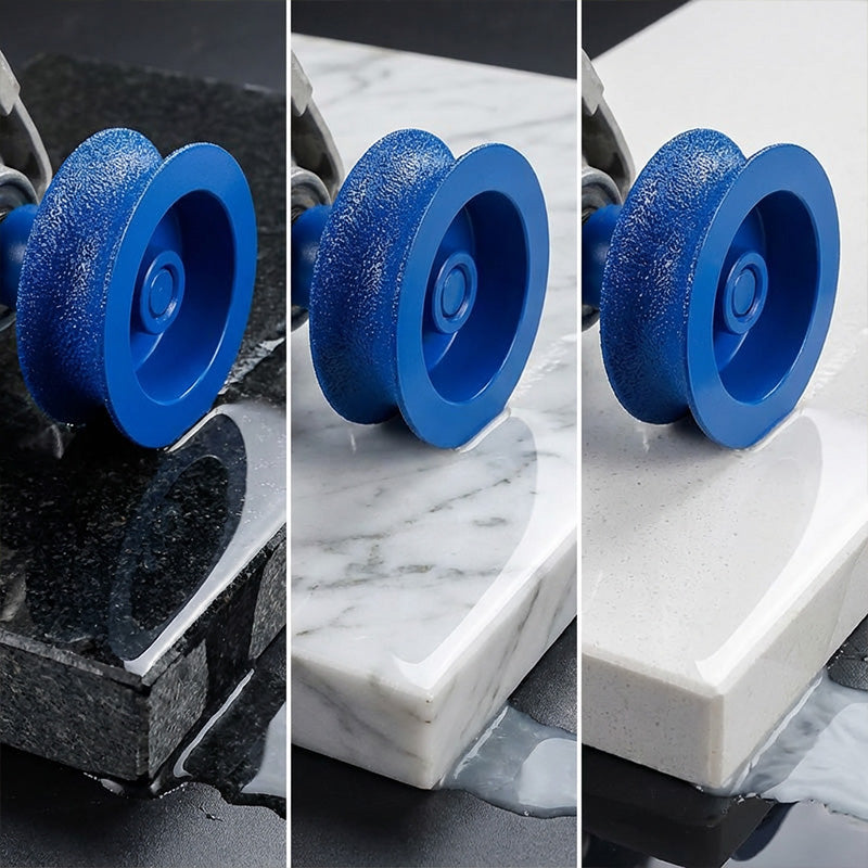 Concave grinding wheel for stone