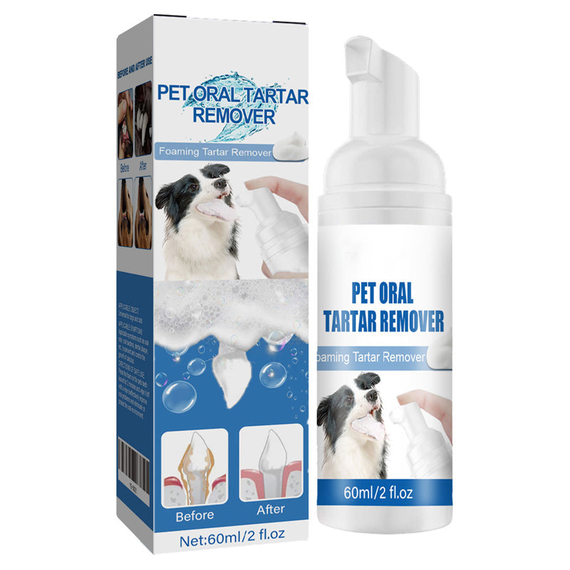 🐶🐱 Tartar Remover Foam for Dogs
